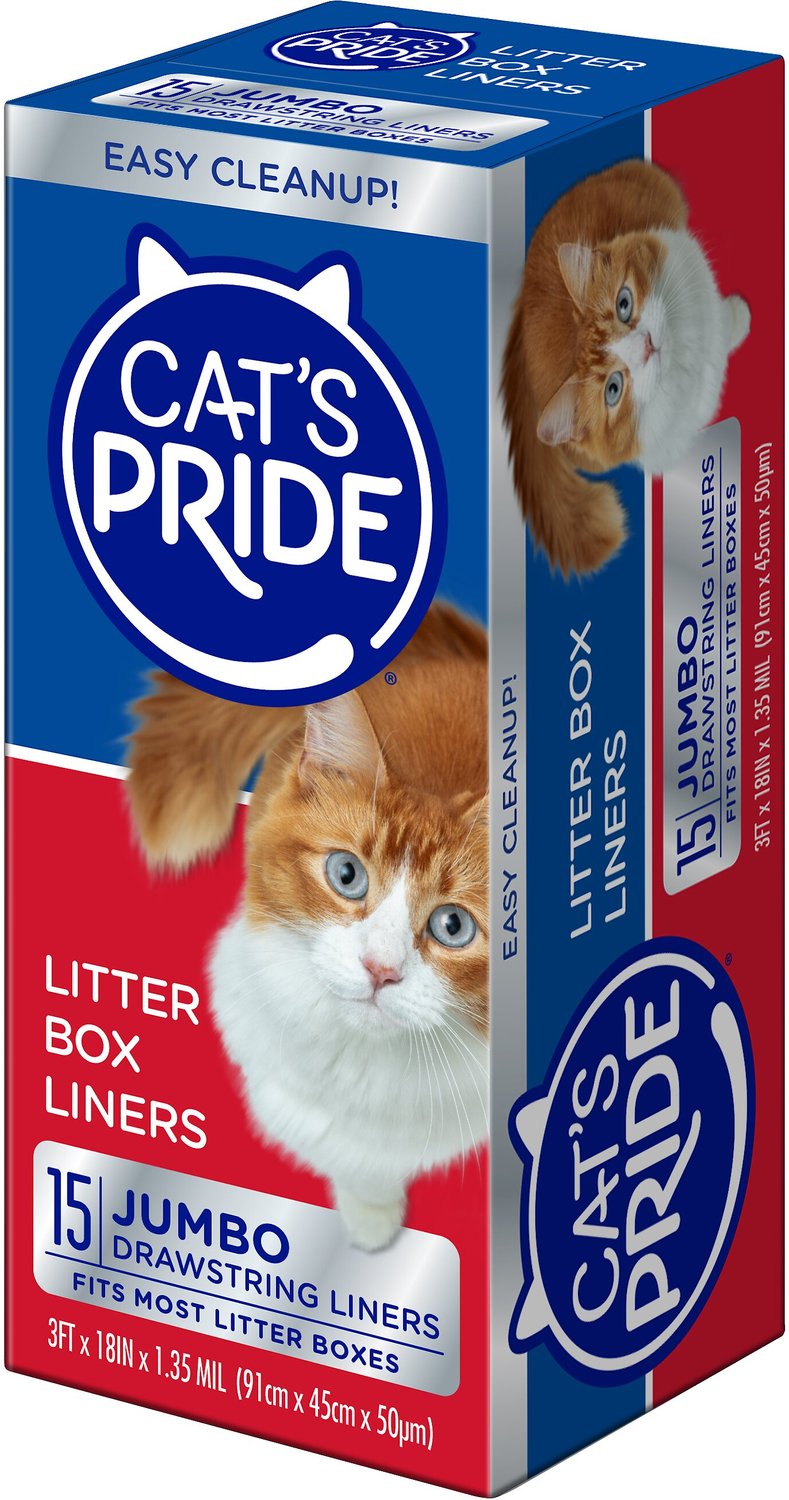 CAT'S PRIDE Jumbo Litter Box Liners, 15count