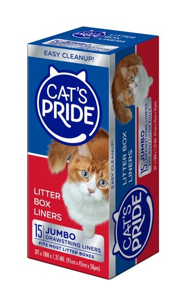 CAT'S PRIDE Jumbo Litter Box Liners, 15-count - Chewy.com