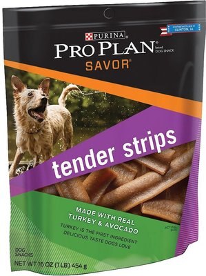 Purina Pro Plan Savor Tender Strips Made with Real Turkey & Avocado Dog Treats, slide 1 of 1