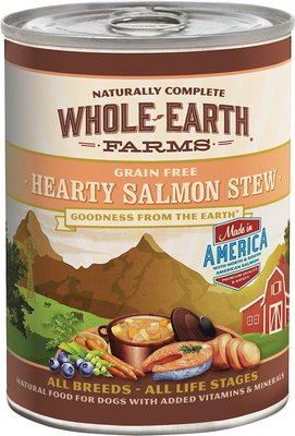 Whole Earth Farms Grain-Free Hearty Salmon Stew Canned Dog Food, slide 1 of 1