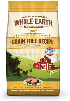 Whole Earth Farms Grain-Free Real Chicken Recipe Dry Cat Food, slide 1 of 1