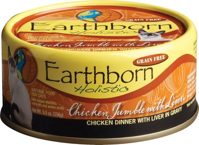 2. Earthborn Holistic Chicken Jumble with Liver Grain-Free Natural Canned Cat & Kitten Food
