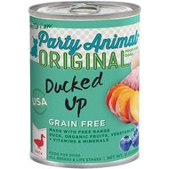 Party Animal Ducked Up Recipe Grain-Free Canned Dog Food, 13-oz, case of 12