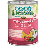 Party Animal Cocolicious Wild Caught Salmon & Pork Recipe Grain-Free Canned Dog Food, 12.8-oz, case of 12