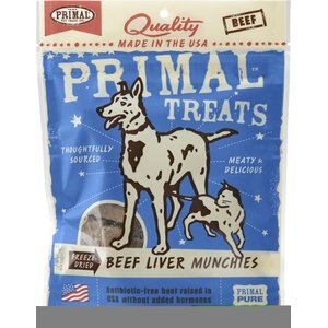 Primal Beef Liver Munchies Freeze-Dried Dog & Cat Treats, 2-oz bag