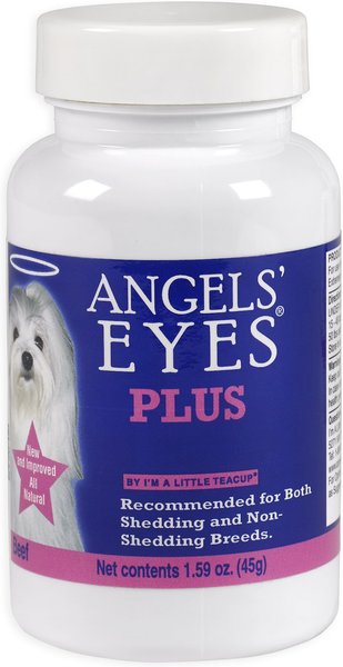Angels' Eyes Plus Beef Flavored Powder Tear Stain Supplement for Dogs & Cats, 1.59-oz bottle slide 1 of 5