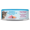 Nutrisca Grain-Free Truly Flaked Tuna & Salmon Entree in Savory Broth Canned Cat Food, 2.7-oz, case of 24
