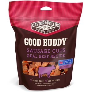 Castor & Pollux Good Buddy Sausage Cuts Real Beef Recipe Grain-Free Dog Treats, 5-oz bag