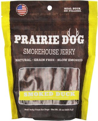 Prairie Dog Smokehouse Jerky Smoked Duck Dog Treats, slide 1 of 1
