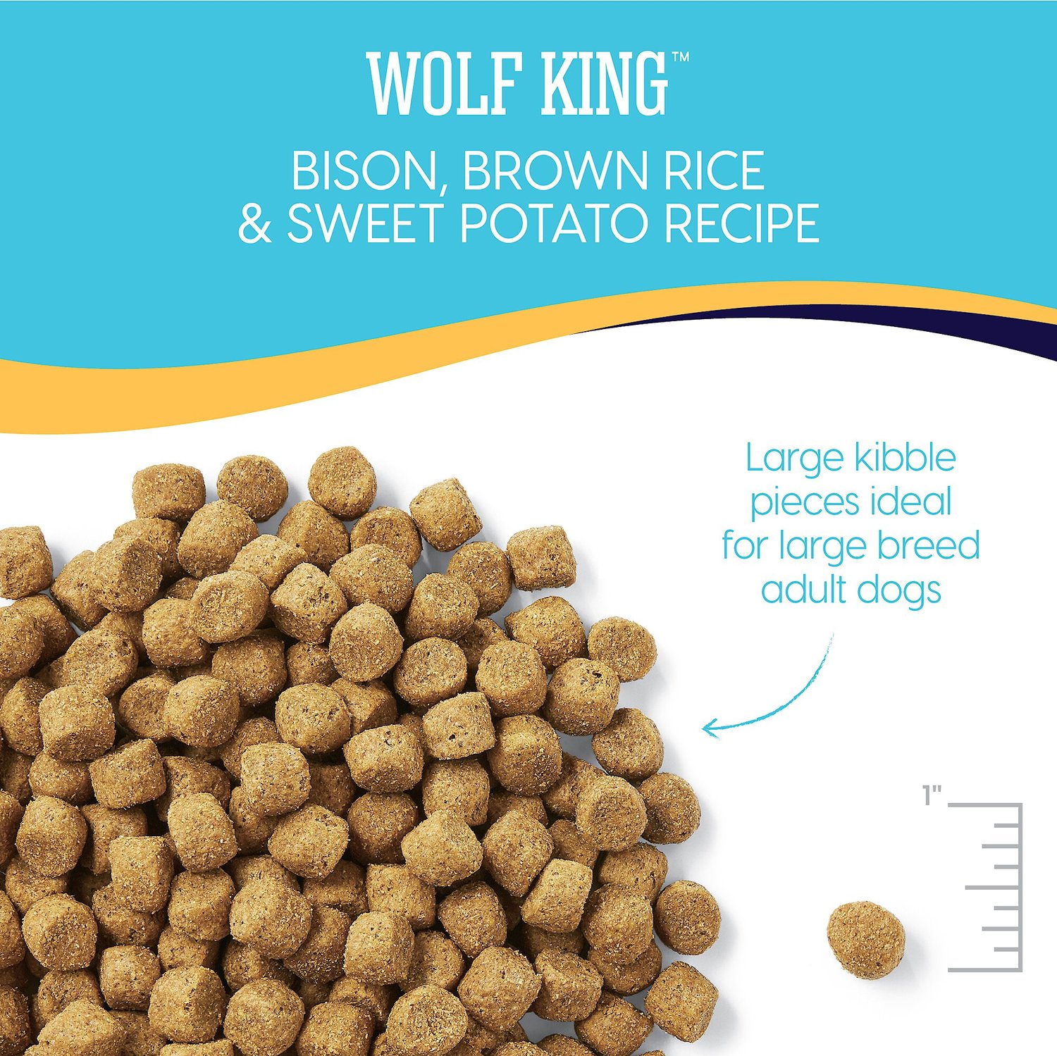 Solid Gold Wolf King Bison & Brown Rice Recipe with Sweet ...