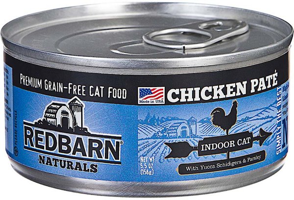 Redbarn Naturals Chicken Pate Indoor Grain-Free Canned Cat Food, 5.5-oz, case of 24 slide 1 of 3