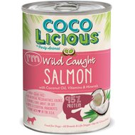 Party Animal Cocolicious 95% Wild Caught Salmon Grain-Free Canned Dog Food, 12.8-oz, case of 12