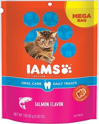 Iams ProActive Health Oral Care Salmon Flavor Daily Cat Treats, slide 1 of 1