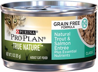 Purina Pro Plan Classic Adult True Nature Natural Trout & Salmon Entree Grain-Free Canned Cat Food, slide 1 of 1