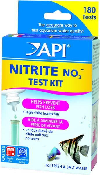 API Nitrite NO2 Fresh & Salt Water Aquarium Test Kit, 180 count slide 1 of 8