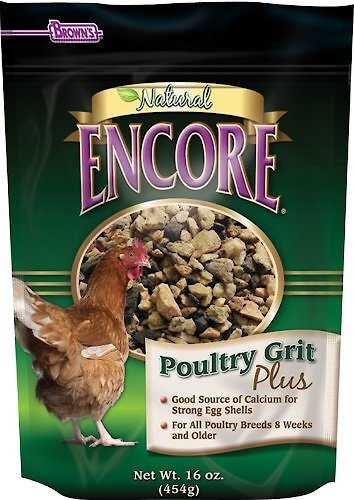 Brown's Encore Natural Poultry Grit Plus Poultry Feed, 16-oz bag slide 1 of 4