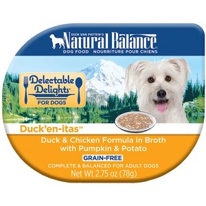Natural Balance Delectable Delights Duck'en-itas Grain-Free Wet Dog Food, 2.75-oz, case of 24