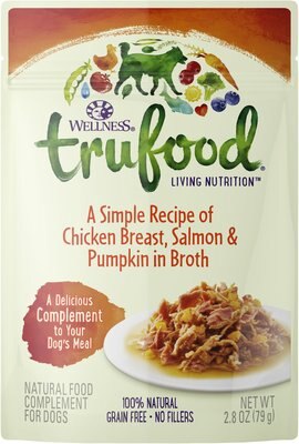 Wellness TruFood Chicken Breast, Salmon & Pumpkin in Broth Grain-Free Dog Food Topper, slide 1 of 1