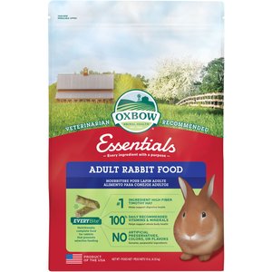 Oxbow Essentials Adult Rabbit Food All Natural Adult Rabbit Pellets, 10-lb bag