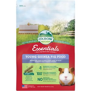 Oxbow Essentials Young Guinea Pig Food All Natural Guinea Pig Pellets, 10-lb bag