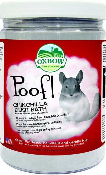 Oxbow Poof! Chinchilla Dust Bath, Blue Cloud, 2.5-lb jar slide 1 of 4