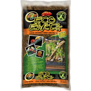Zoo Med Eco Earth Loose Coconut Fiber Reptile Substrate, 8-qt bag