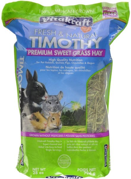 Vitakraft Timothy Hay Guinea Pig, Rabbit Chinchilla & Small Animal Food, 1.75-lb bag slide 1 of 2