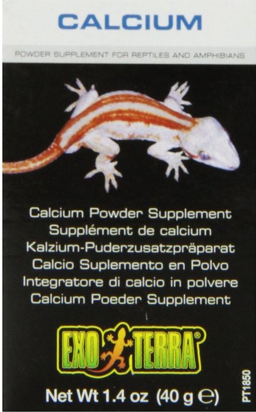 Exo Terra Calcium Powder Reptile & Amphibian Supplement, 1.4-oz box slide 1 of 3