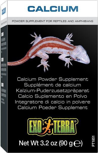 Exo Terra Calcium Powder Reptile & Amphibian Supplement, 3.2-oz box slide 1 of 3
