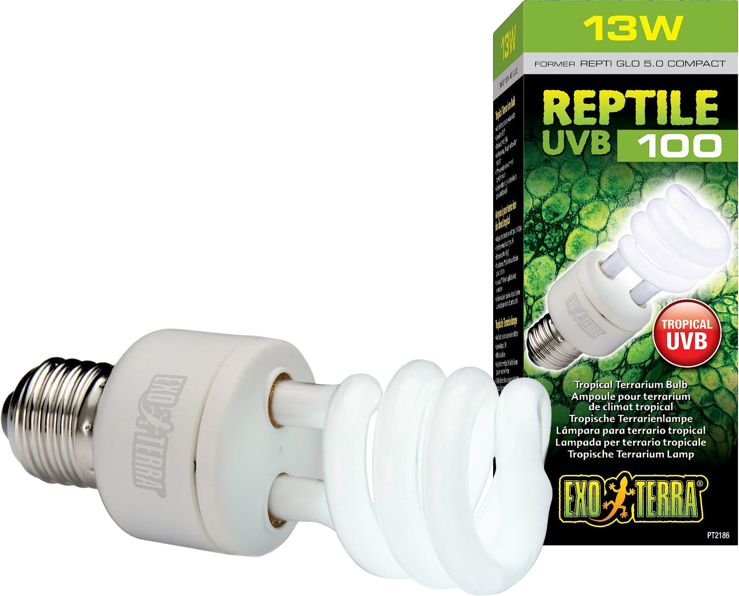 EXO TERRA Tropical UVB 100 Reptile Lamp 