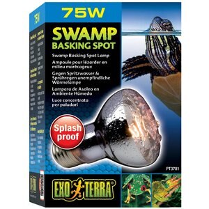 Exo Terra Swamp Basking Splash Proof Reptile Spot Lamp, 75-w bulb