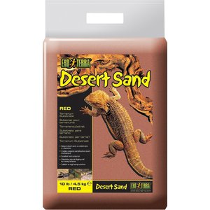 Exo Terra Desert Sand Terrarium Reptile Substrate, Red, 10-lb bag