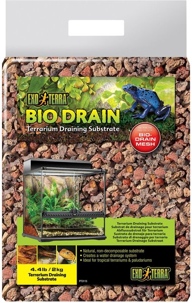 Exo Terra Bio Drain Terrarium Draining Reptile Substrate, 4.4-lb bag slide 1 of 2