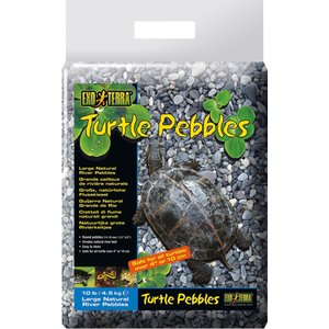 Exo Terra Turtle Large Natural River Pebbles, 10-lb bag