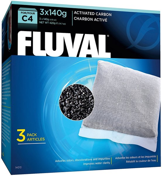 Fluval C4 Activated Carbon Filter Media, 3 count slide 1 of 2