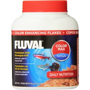 Fluval Norwegian Krill Color Enhancing Flaked Fish Food, 1.23-oz jar
