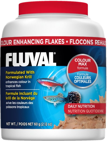 Fluval Norwegian Krill Color Enhancing Flaked Fish Food, 2.12-oz jar slide 1 of 3