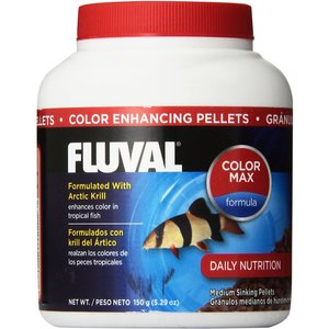 Fluval Arctic Krill Color Enhancing Pellet Fish Food, 5.29-oz jar