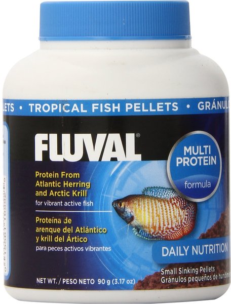 Fluval Atlantic Herring & Krill Pellet Tropical Fish Food, 3.17-oz jar slide 1 of 2