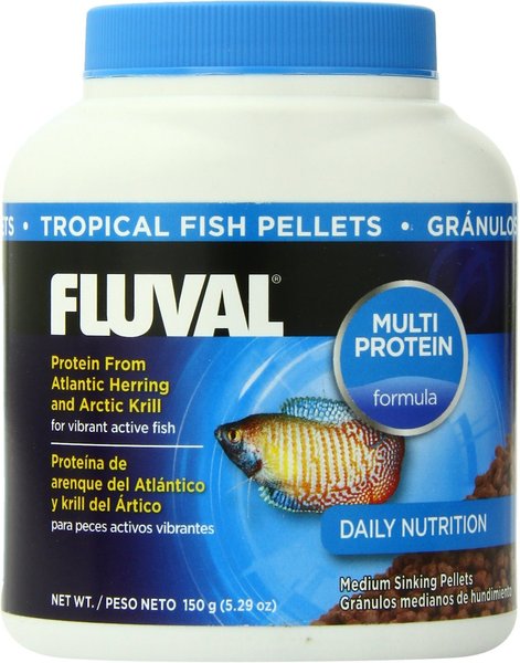 Fluval Atlantic Herring & Krill Pellet Tropical Fish Food, 5.29-oz jar slide 1 of 4