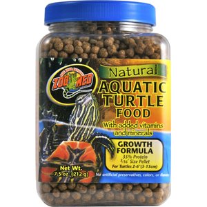 Zoo Med Natural Aquatic Growth Formula Turtle Food, 7.5-oz jar