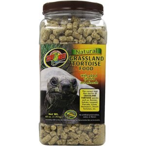 Zoo Med Natural Grassland Tortoise Food, 60-oz jar