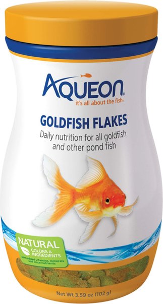 Aqueon Goldfish Flaked Fish Food, 3.59-oz jar slide 1 of 3