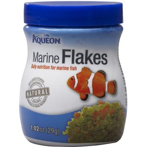 Aqueon Marine Flaked Fish Food, 1.02-oz jar