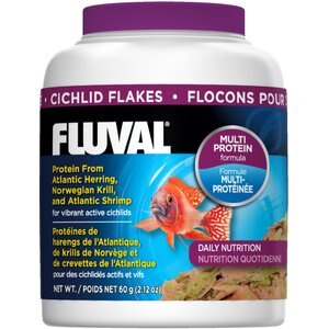 Fluval Cichlid Flakes Fish Food, 2.29-oz jar
