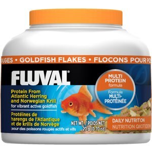 Fluval Multi Protein Formula Goldfish Flake Fish Food, 0.7-oz