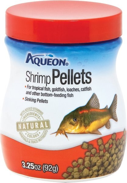 Aqueon Shrimp Pellets Fish Food, 3.25-oz jar. slide 1 of 9