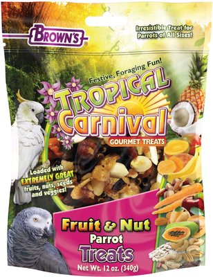 Brown's Tropical Carnival Fruit & Nut Parrot Bird Treats, slide 1 of 1