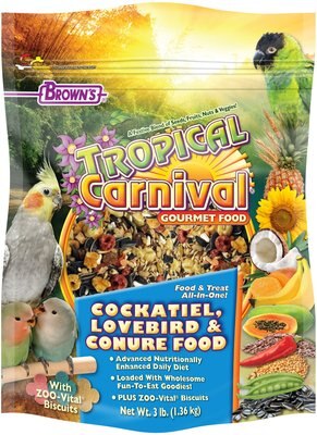 Brown's Tropical Carnival Gourmet Cockatiel Food, slide 1 of 1