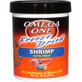 Omega One Freeze-Dried Shrimp Freshwater & Marine Fish Treat, .92-oz jar